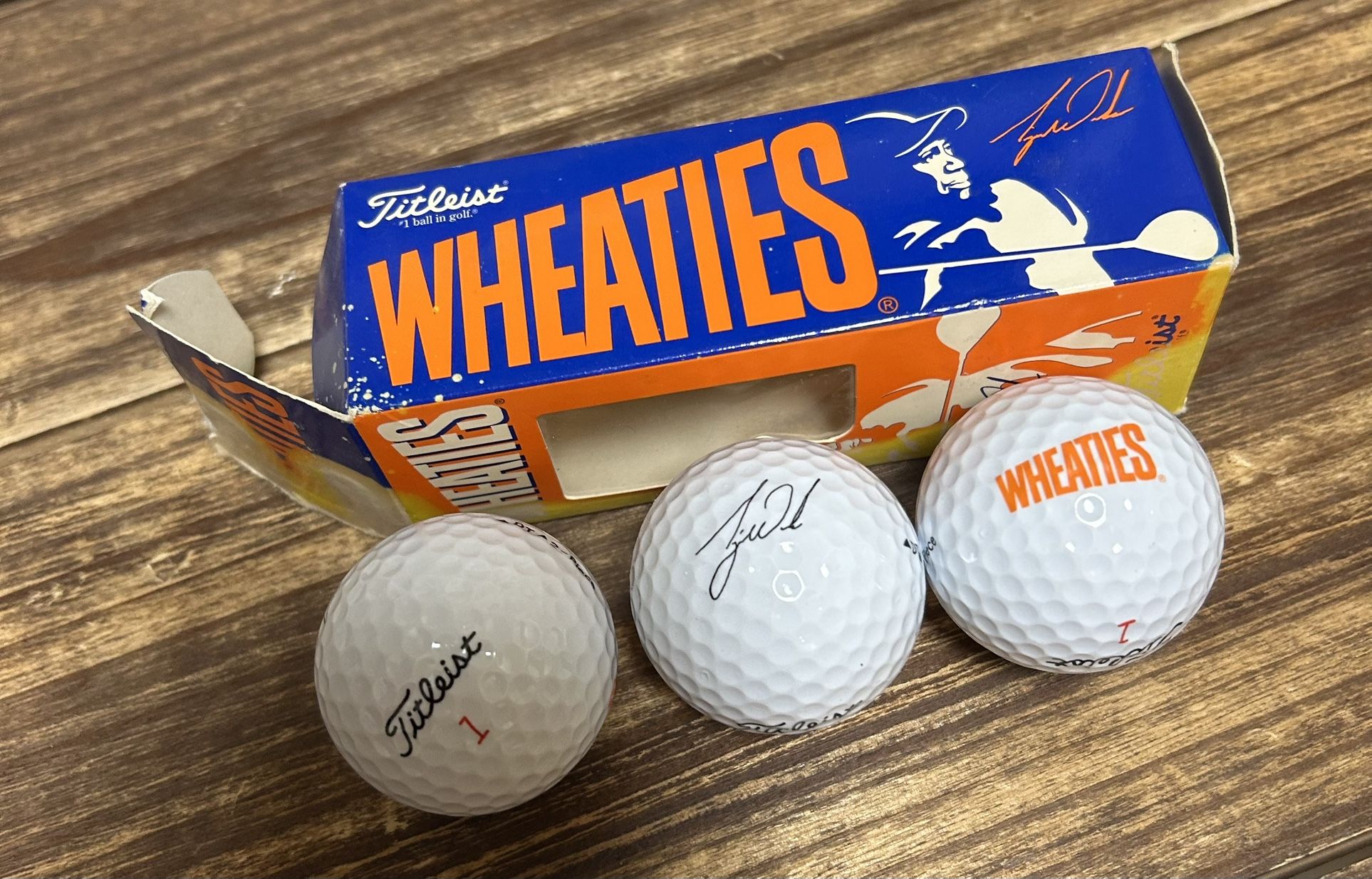 Wheaties Titleist Golf Balls With Tiger Woods