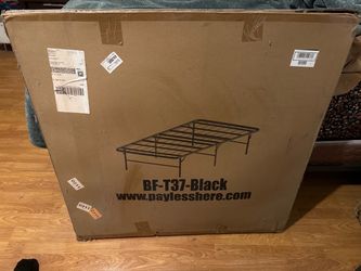BF-T37 Black Bed Frame brand new in box must pick up now today or tomorrow