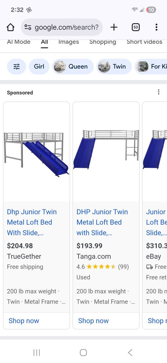 Twin Bed Frame With Slide