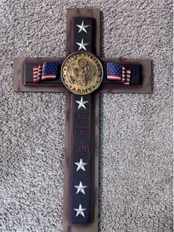 U.S Army Cross Wall Decor