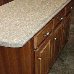 65” Solid Cherry Kitchen Island 