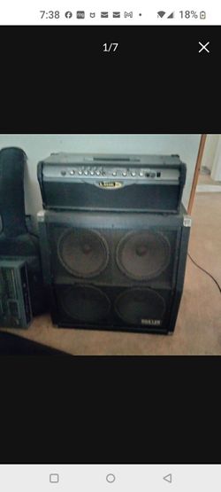 Line 6 Amp Head with 4x12 Speaker Cabinet