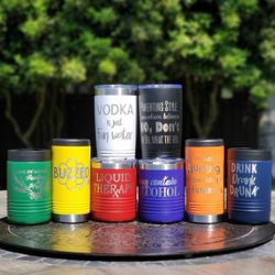 Engraved Tumbler Cups Different Sizes Available 