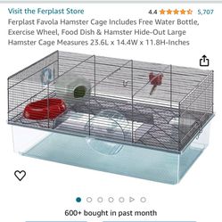 Hamster Cage, Bathtub And Mushroom House