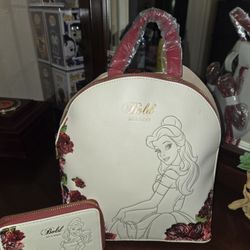 Beauty And The Beast Loungefly Backpack And Wallet