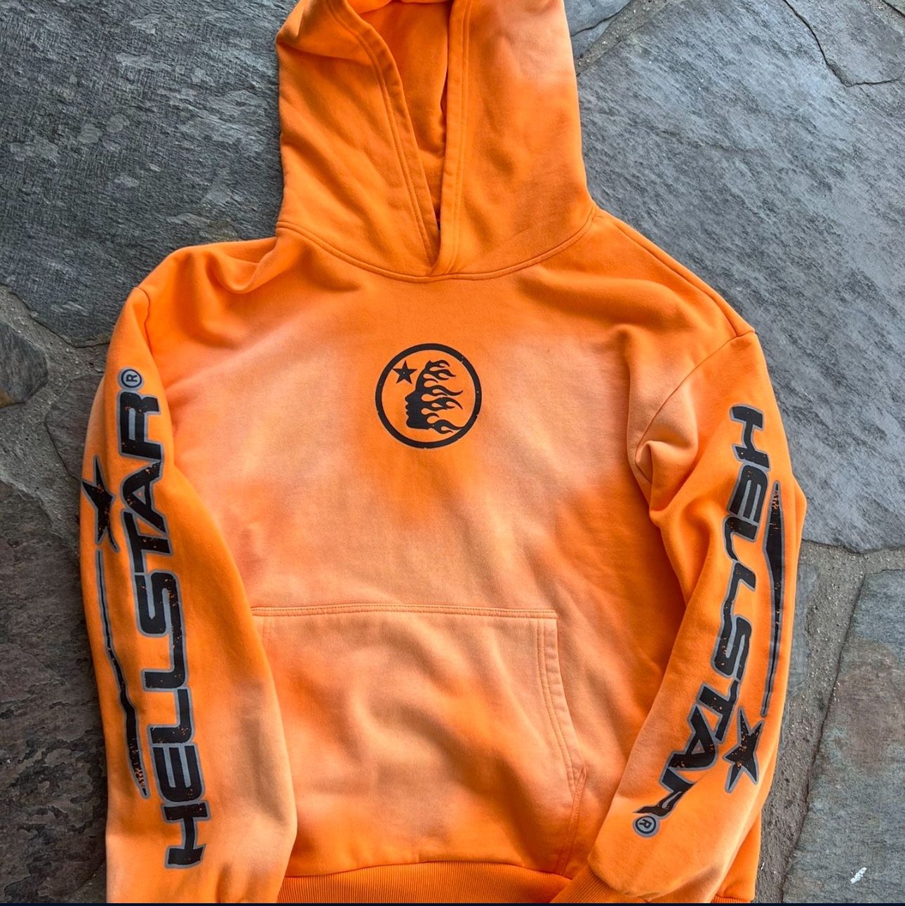 Hellstar Fire Orange Hoodie & Pants Set