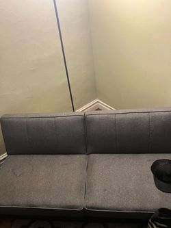 Grey futon