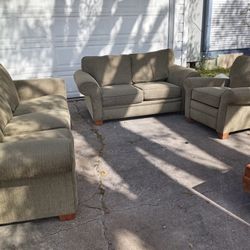 Sofa Set 3pcs Good Condition 