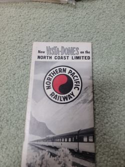 Vintage Northern Pacific Railway Time Table
