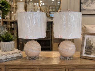 Macy’s 2 PC Lamp Set New