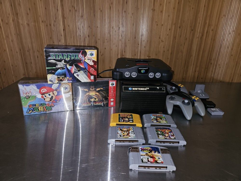 ๐ฎ Nintendo 64 Collector Bundle โ Expansion Pak + 9 Games + Organizer (Flawless Setup)