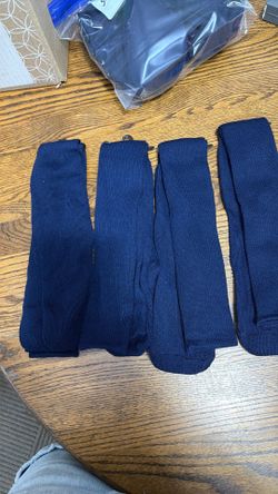 Lot of 4 Boys Baseball Socks Navy Blue