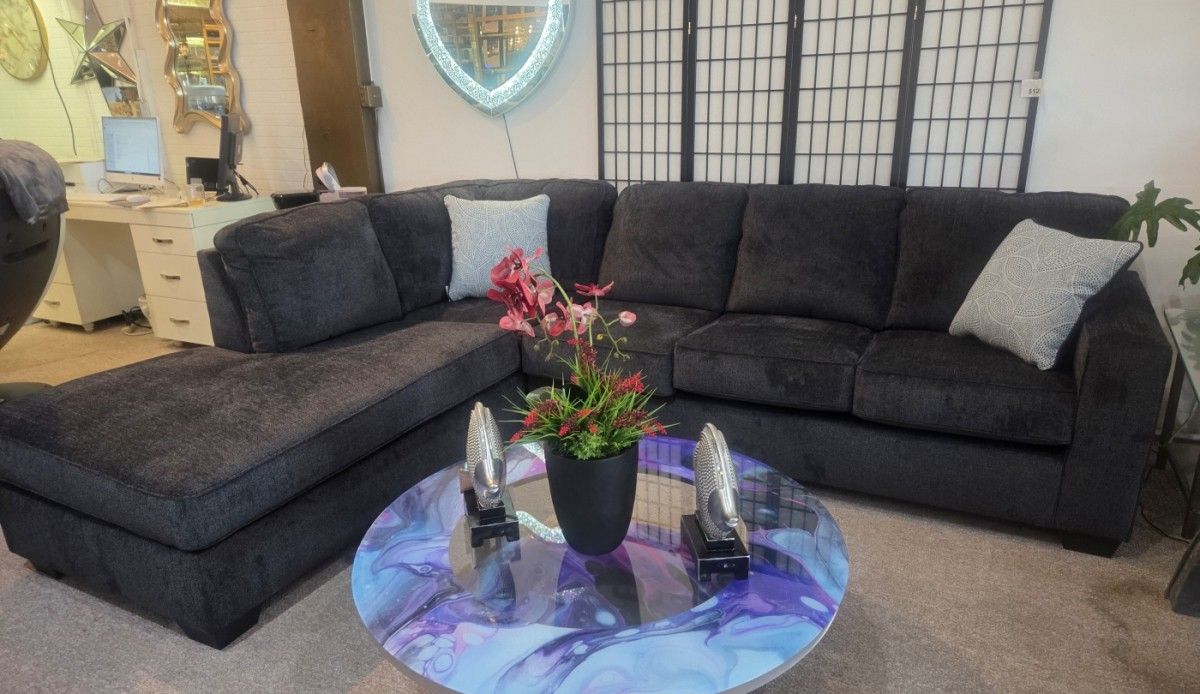 Dark Grey Sectional New