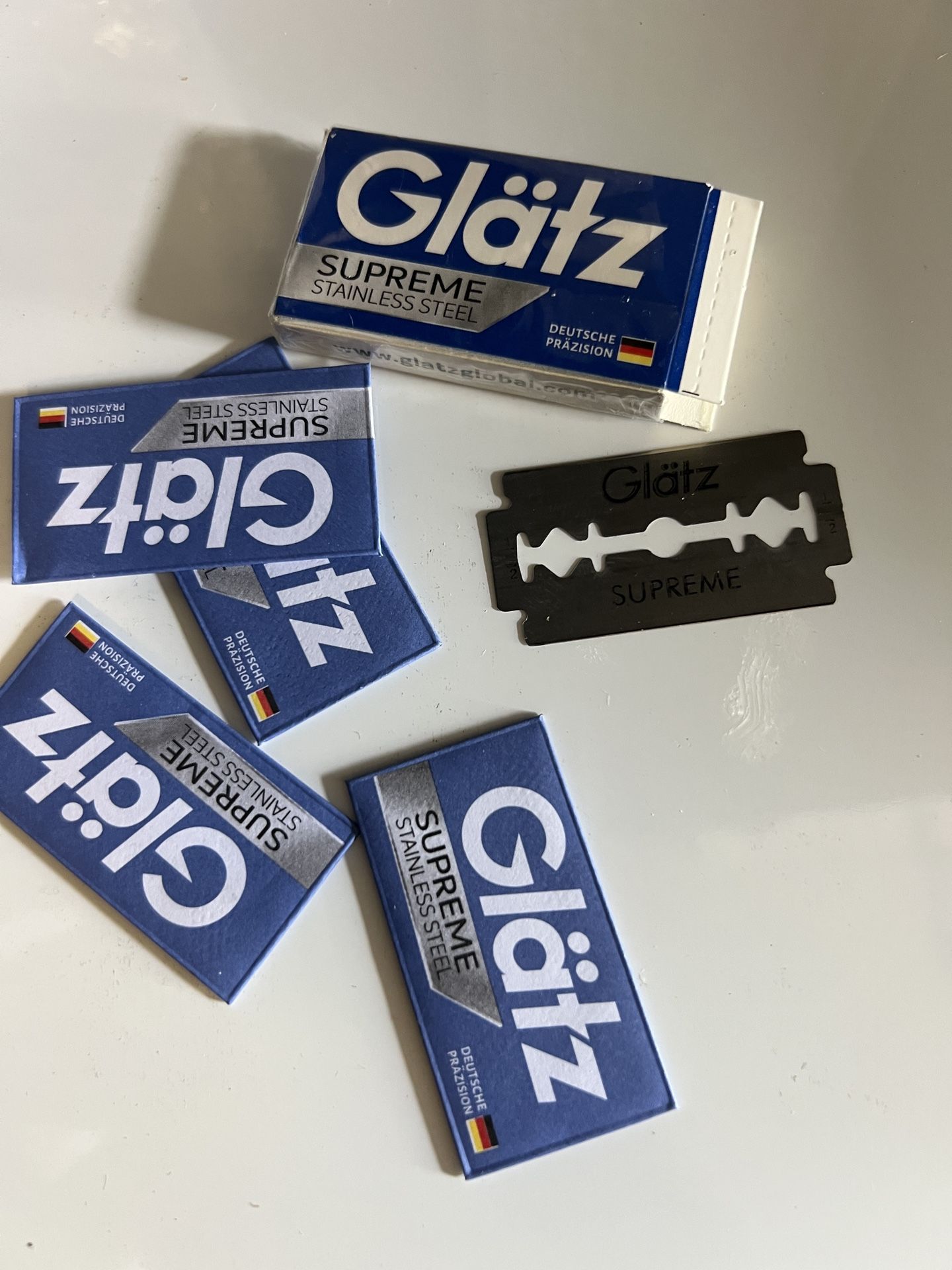 GLATZ, Supreme Stainless Steel Professional Shaving Razor Blades
