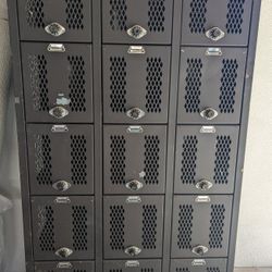 Solid Metal Antique Lockers