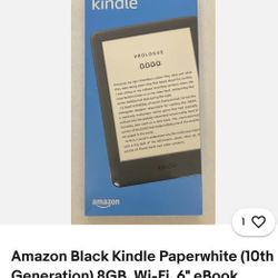 Kindle 10th Gen