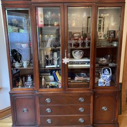 Mahogany China Cabinet 