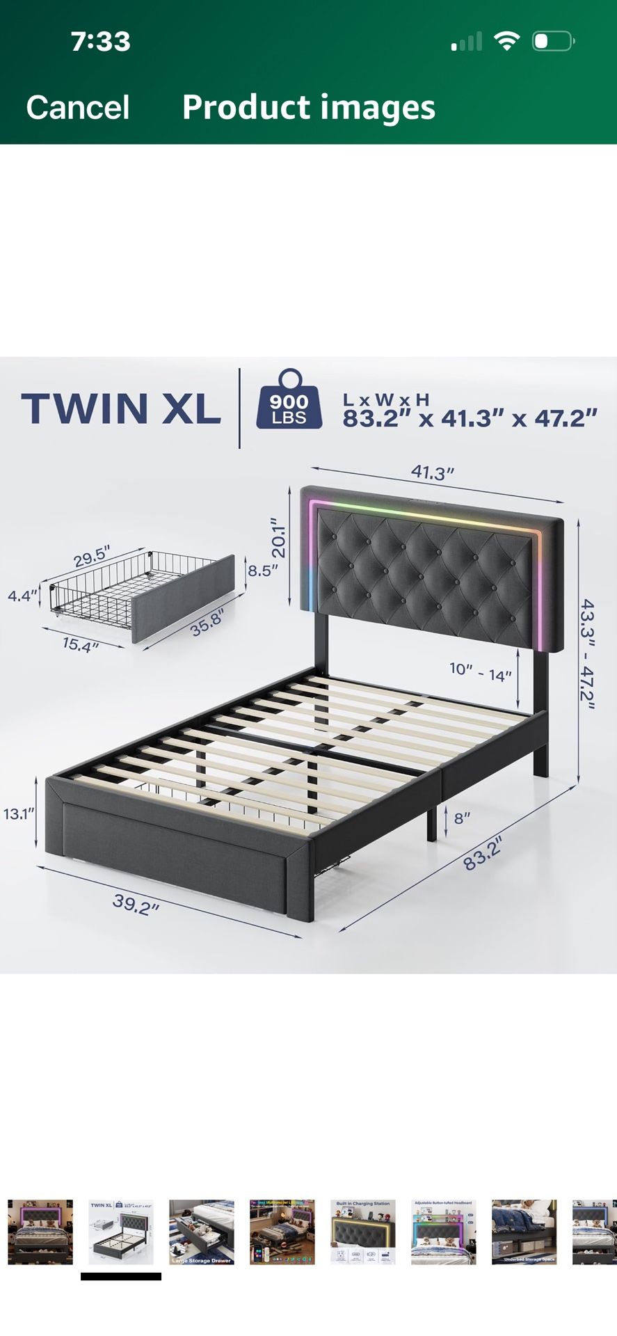 Bed twin Xl