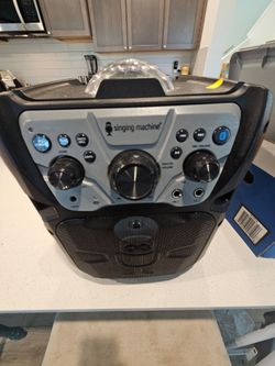 Singing Machine Bluetooth Karaoke Machine with 2 Microphones