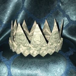 Money Crown For Graduation Lei