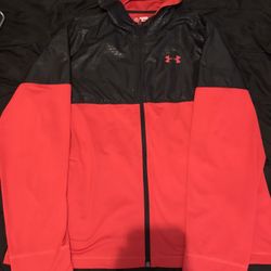 MEN’S UNDER ARMOUR ZIP UP FLEECE W/ HOOD 2XL ALL SEASONGEAR PERFECT CONDITION !