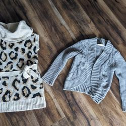 Size 4 Girls Dress And Sweater