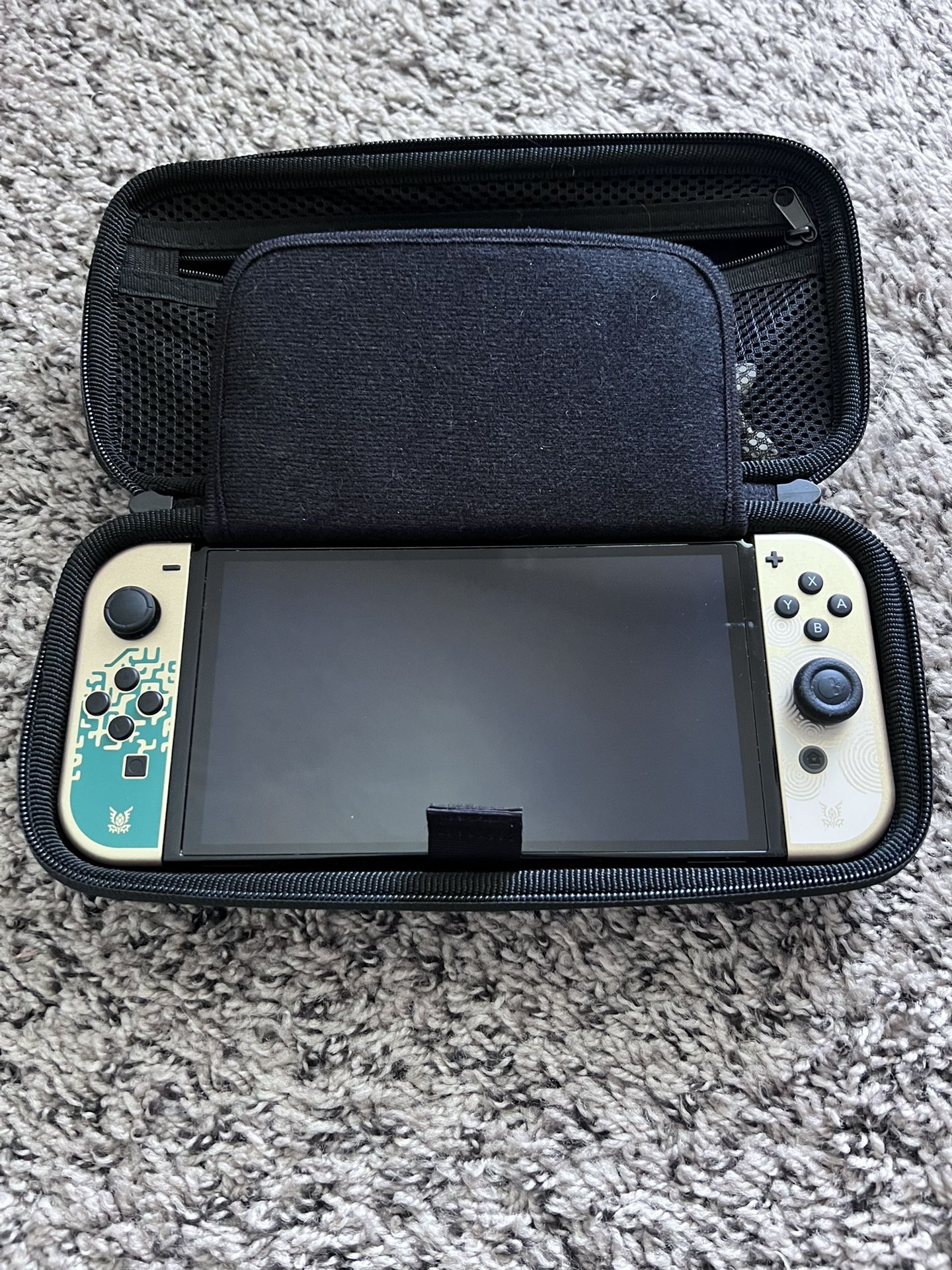 Zelda Edition Nintendo Switch Console Bundle (OLED) + Games + Controller + Case