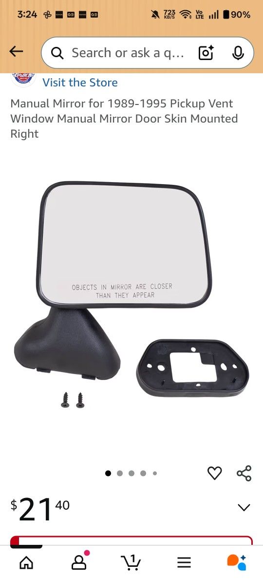 Toyota 4Runner Mirror Part Number 879-89143