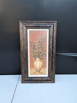 Framed Botanical Vase Wall Art Print