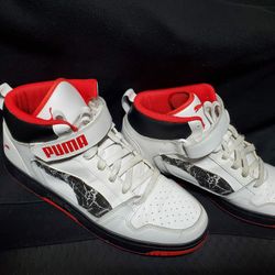 Puma Rebound Layup Strap White and Red