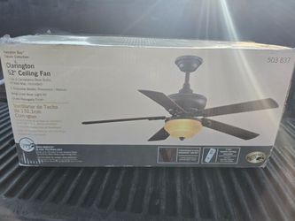 NEW Hampton Bay Clarington 52" Ceiling Fan w/ Remote - Gilded Mahogany