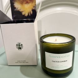 Flamingo Estate Cactus Cowboy candle