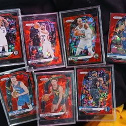 Panini Prizm Red Cracked Ice Card Lot 