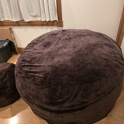 New ... ULTIMATE SACK 6ft Bean Bag Chair & Footstool,
Oversize Bean Bag Chair for Adults, Comfy Chair
Bean Bag Couch Lounge Sofa Loveseat Furniture. 