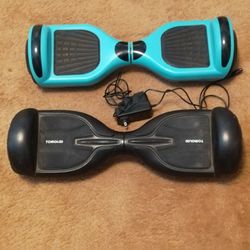 2 Hover boards And Trike Attachment For Hoverboard