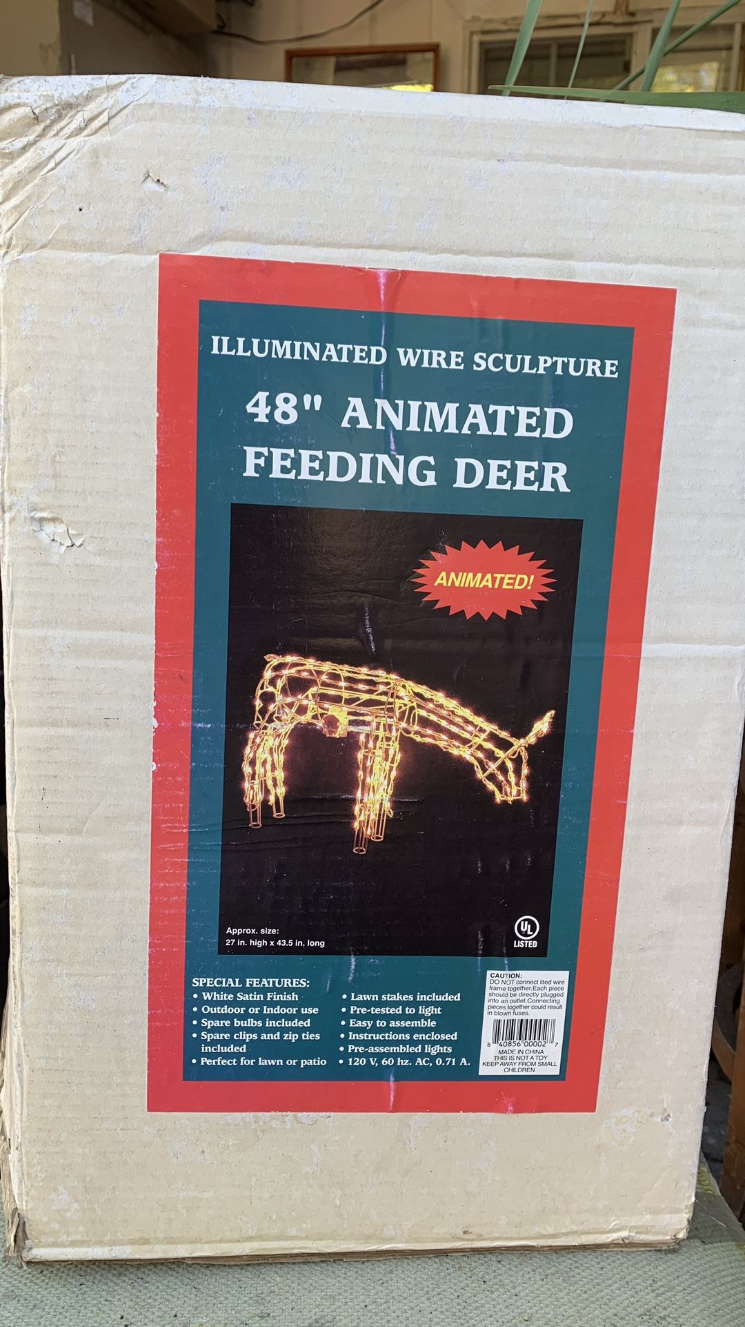 Christmas 48” Animated Feeding Deer