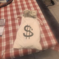 Robber Costume Money Bag Prop