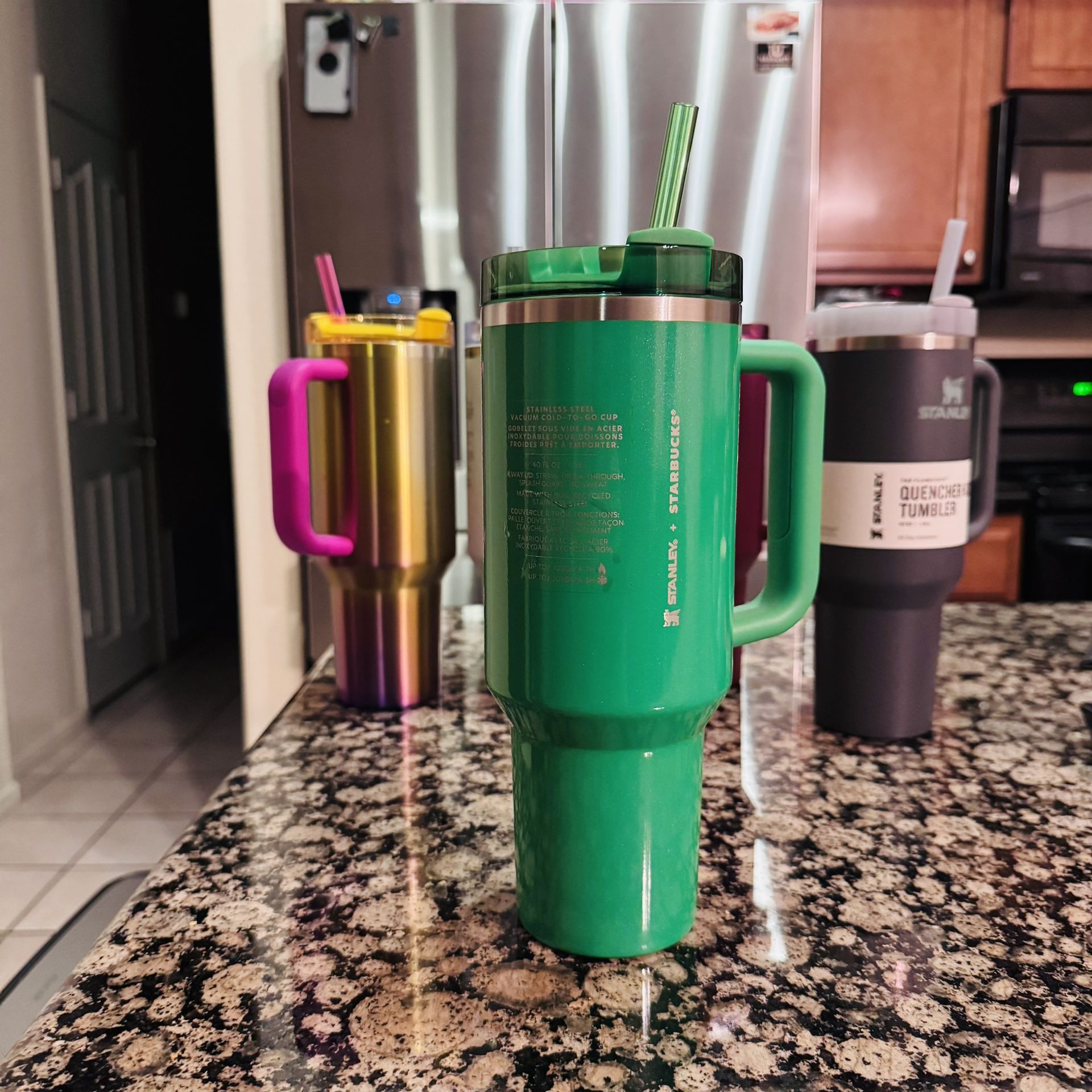 New 40oz Stanley Starbucks Tumbler - Green