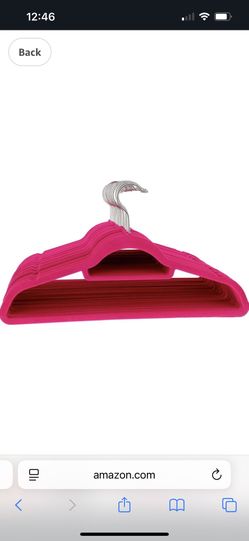 200+ Pink Velvet Adult Hangers And Black Pant Hangers