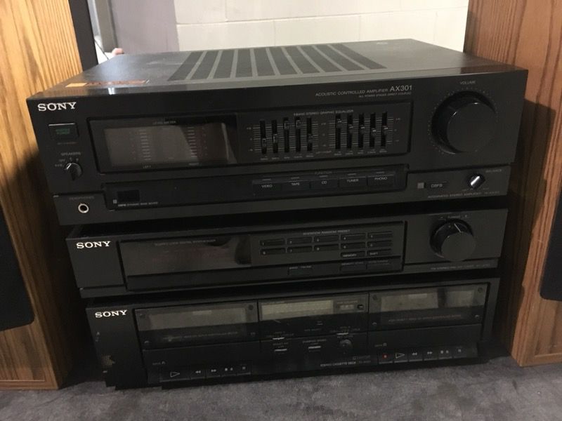 Sony Stereo System Sony TA-AX301 Receiver 100 Watts per channel 