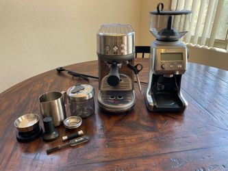 Breville Bambino espresso machine and grinder