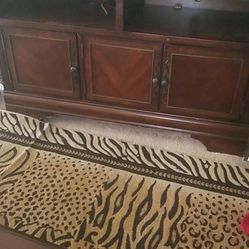 Original Wooden TV Stand With Cabinets