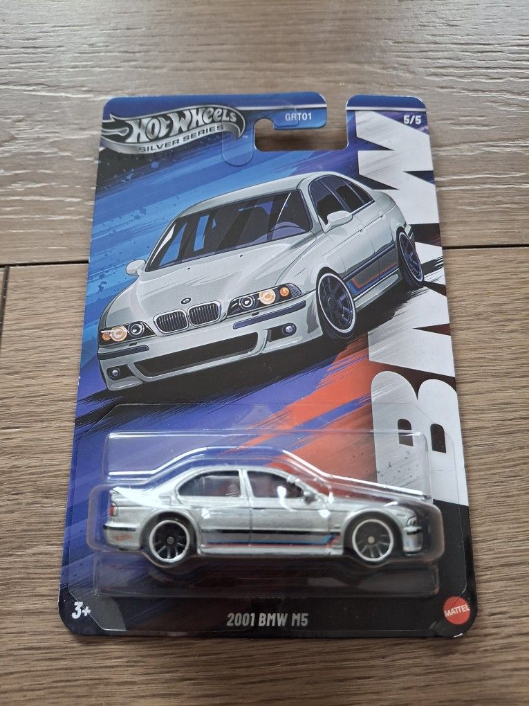 Hotwheels Bmw M5 Silver Series Nice Detailed
