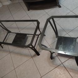 Glass Coffee and End Tables 