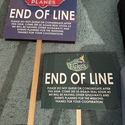 Disney 2013 D23 RARE End of the line queue double sided