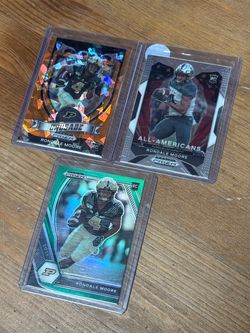 Rondale Moore Panini Prizm RC Card Lot (3)