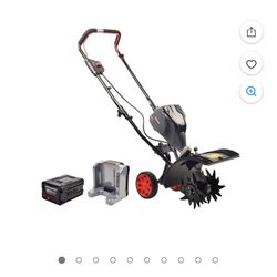 Powerworks 60v 8 Inch Brushless Tiller With Battery 