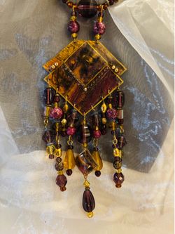 Handmade necklace designer label