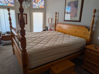 Solid Pine King  Bedroom Set with Sleep Number 5000 beds.