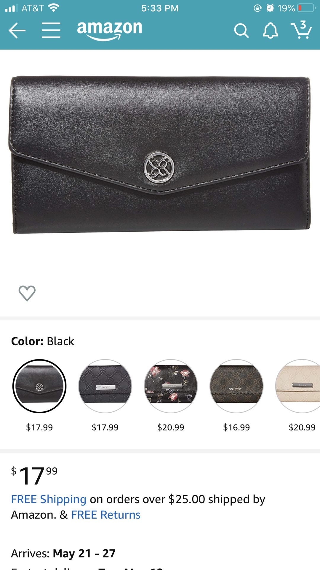 Brand new Nine West wallet $10